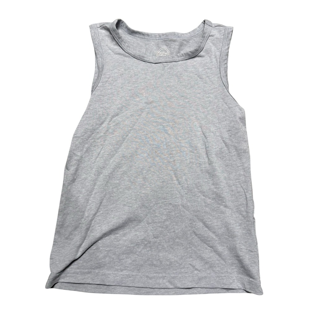 Wonder Nation Kids Heather Gray Sleeveless Tank Top Shirt XS 4-5